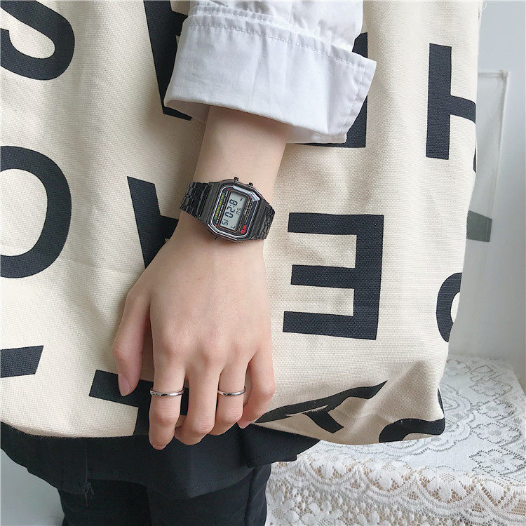 Digital Sports Watch For Students Unisex Square Design_voghion.com