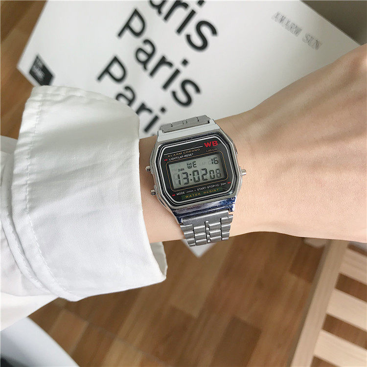 Digital Sports Watch For Students Unisex Square Design_voghion.com