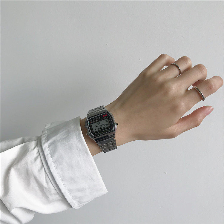 Digital Sports Watch For Students Unisex Square Design_voghion.com
