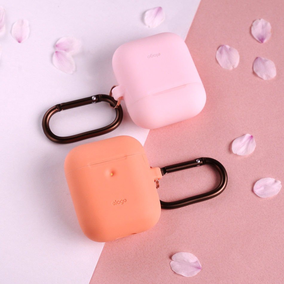 Korea elago Apple bluetooth protective shell airpods2 protective sleeve tide brand wireless earphone sleeve ins charger box sleeve anti-lost non-slip thin soft silicone shell easy to clean