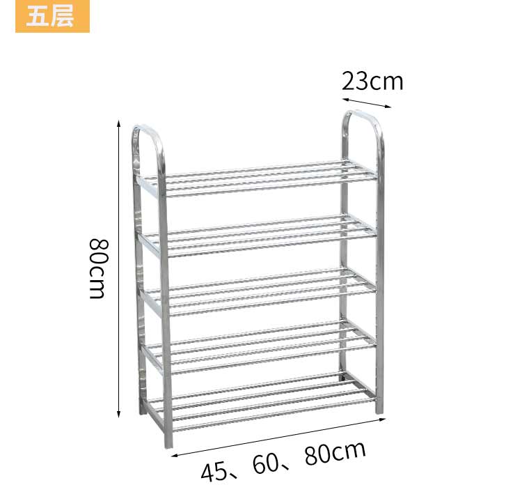 Kệ giày inox đơn giản nhà giày kệ kinh tế lưu trữ nhiều lớp tủ giày ký túc xá phòng ngủ kệ giày - Kệ kệ sách treo tường mini