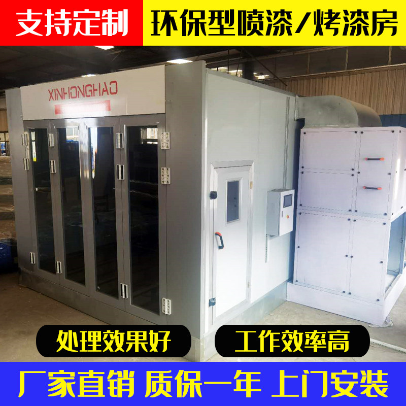 Environmental protection paint room Full set of automotive high temperature sheet metal spraying equipment Furniture dust-free mobile mechanical paint room