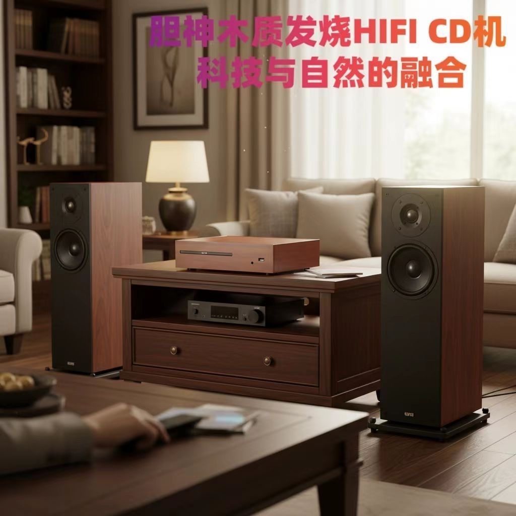 2025 New Product Dianshen Wooden Hifi Audio Quality Cd Player