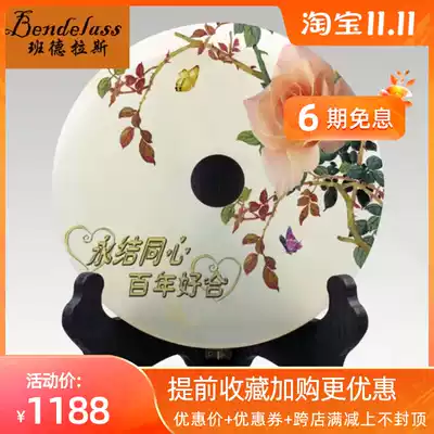 Banderas Jade safety buckle ornaments living room entrance wine cabinet home decorations housewarming new home opening gifts