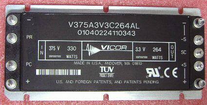 The VICOR POWER MODULE V375A3V3C264AL 