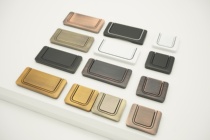 Invisible plane Chinese American square dark handle cabinet cabinet tatami black door handle hidden open suit