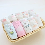 Детское хлопковое нижнее белье для девочек, мультяшные антибактериальные штаны, шорты, детская одежда