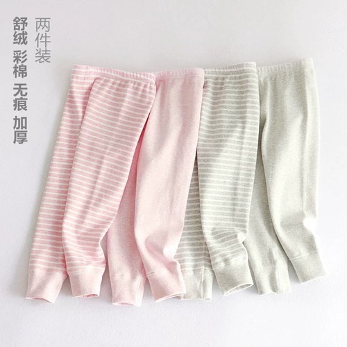 Бархатные детские хлопковые эластичные удерживающие тепло штаны подходит для мужчин и женщин для девочек