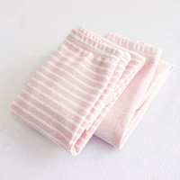 Цветные хлопковые гигиенические брюки, 2 упаковки, розовые в полоску