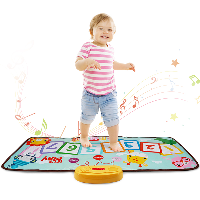 Fisher Children Dance Blanket Early Education Enlightenment Girl Boy Home Music Blanket Down-to-earth Piano Blanket Toy Electronic