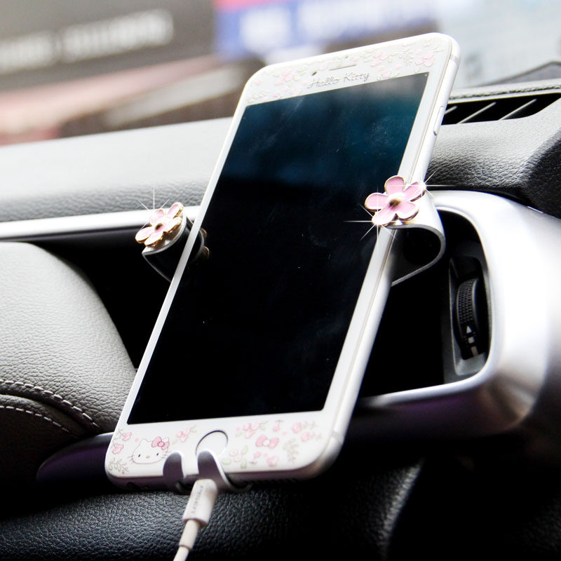 Car mobile phone bracket Car mobile phone bracket Air outlet Gravity car support navigation frame Car decoration supplies Daquan