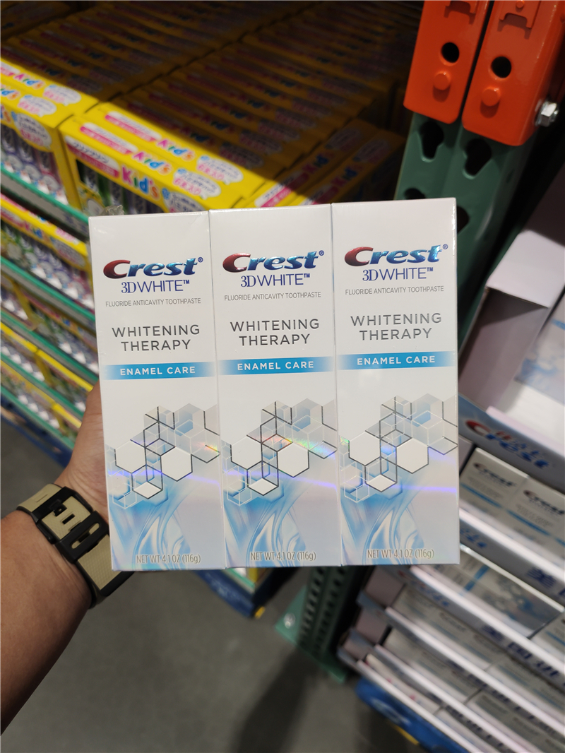 Shanghai Costco Open Crest 3D Diamond Bright White Toothpaste Teeth Whitening Glaze Shumin 116g * 6