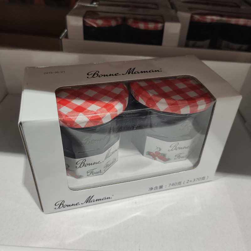 Shanghai Costco Open Guest BONNE MAMAN French Beini Mother Strawberry Jam 370g * 2 Bottles