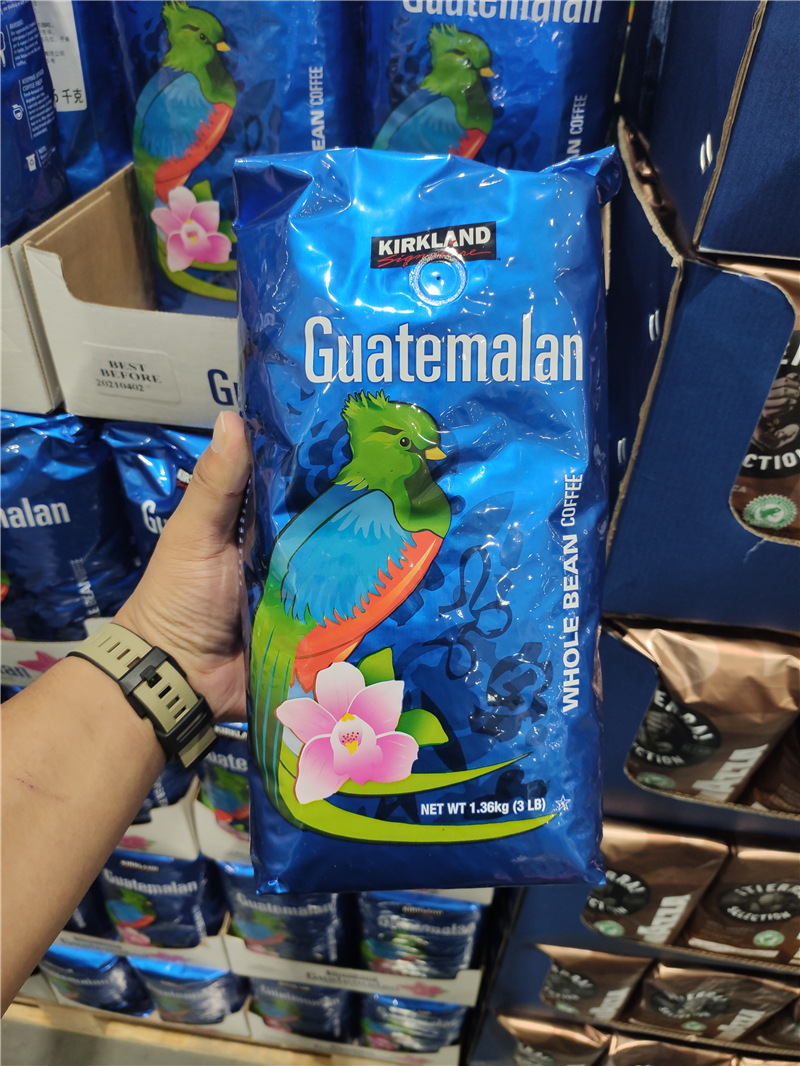 Shanghai Open Guest Costco Kirkland Kirkland Guatemala Medium and Deep Roasting Coffee Beans 1360g