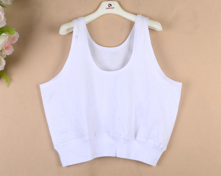Mùa hè trung niên ngắn vest đồ lót nữ cotton kích thước lớn cũ áo ngực mẹ dây đeo vest mỏng - Áo vest áo lót nâng ngực