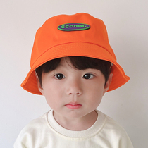 Children hat spring autumn basin hat male and female child Han version letter sunscreen sunhat baby sun hat fisherman hat thin section