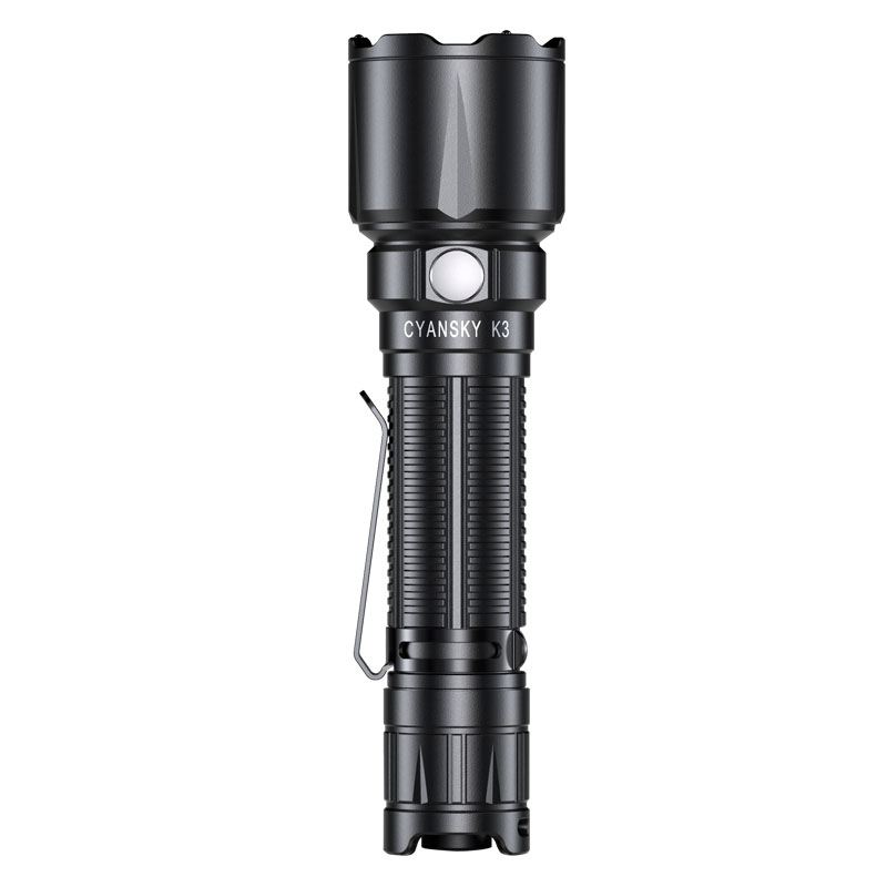 CYANSKY K3 tactical SFT40 strong light 1600 lumen flashlight outdoor car broken window self defense long shot