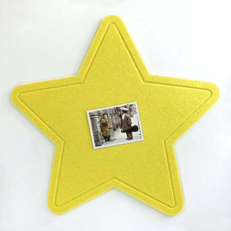 Pentagram Creative Color Felt Colored Felt board Kindergarten School Children's works Show bulletin board photo wall sticker