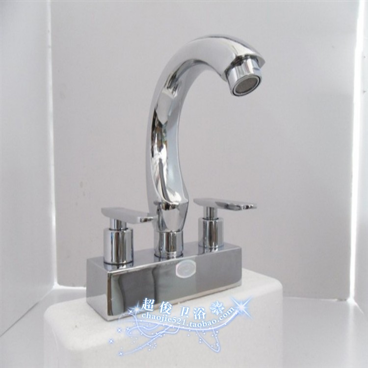 Special price double hole hot and cold face basin tap washbasin tap double cut double-cut face basin hot and cold tap
