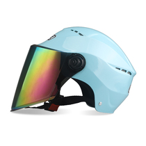 Electric motorcycle helmet Summer sunscreen adult mens and womens half helmet Lightweight battery car helmet four seasons universal