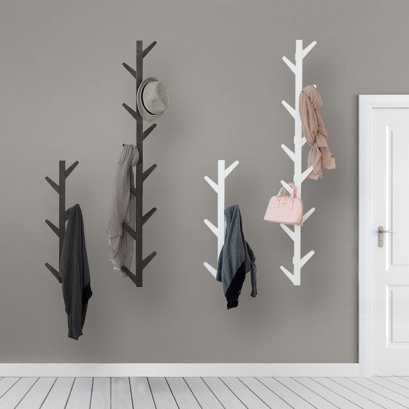 Living room twigs hanging clothes hangers wall-mounted wall Wall Clothing Hat Set Bedroom Hanging Clothes Doorway Xuanguan Tree Fork