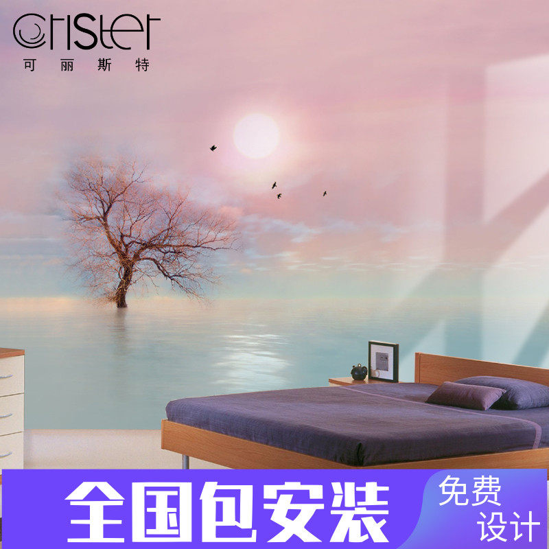 Nordic Fresh Leaf Wallpaper 5d Hand-painted Leaves 3d TV Background Wall Wallpaper 8d Living-room Sofa Mural