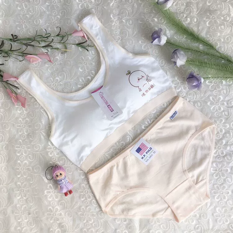 Đồ lót bé gái hình tam giác 14 bé trai lớn 12 bông 13 tuổi Đồ lót bé gái cỡ lớn phù hợp với 11 học sinh nhỏ vest 15 áo ngực học sinh