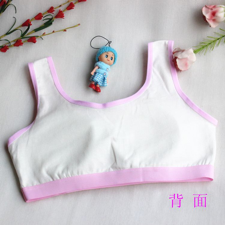 Cô gái đồ lót vest 11 học sinh thời kỳ phát triển cotton Cô gái 12 tuổi không có vành áo lót đặt đồ lót