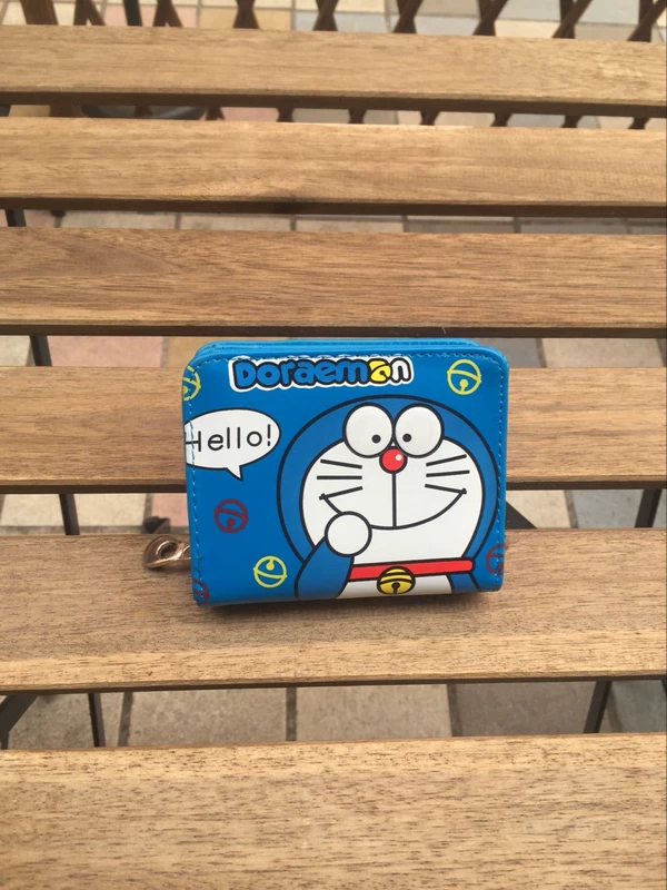 Doraemon ác mộng mèo hoạt hình ví Anime dễ thương nam nữ dây kéo dài sinh viên trẻ em ví trẻ