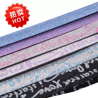 Luminous flash drill solid color bow star paper Lucky Star strip wishing star origami diy creative children handmade paper