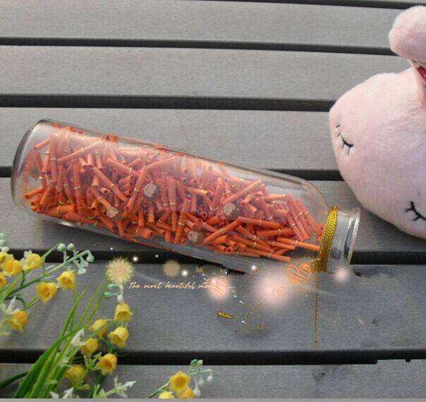 Wishing Bottle Drift Bottle Glass Bottle Paper Roll Bottle Lucky Star Bottle Decorative Gift with Elevator Cork Bottle
