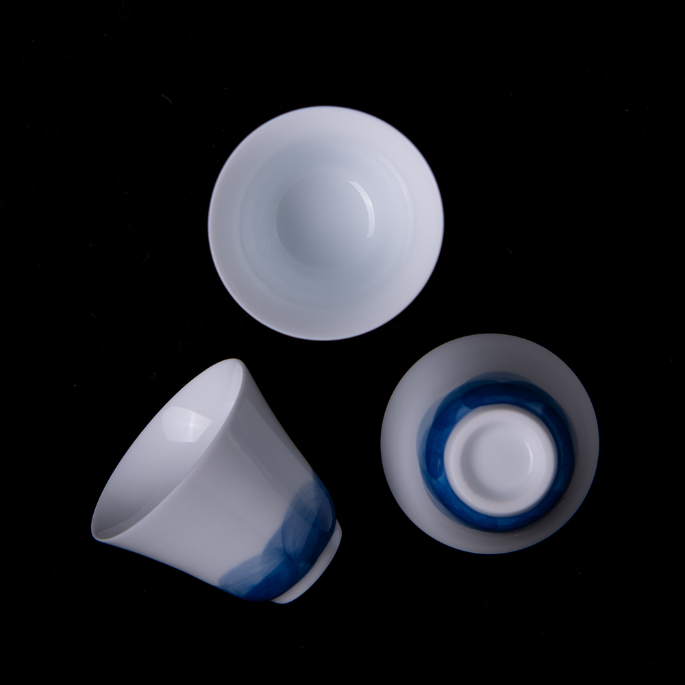 Kung fu tea cup single CPU single sample tea cup host jingdezhen ceramic hand - made porcelain tea cups of tea a cup