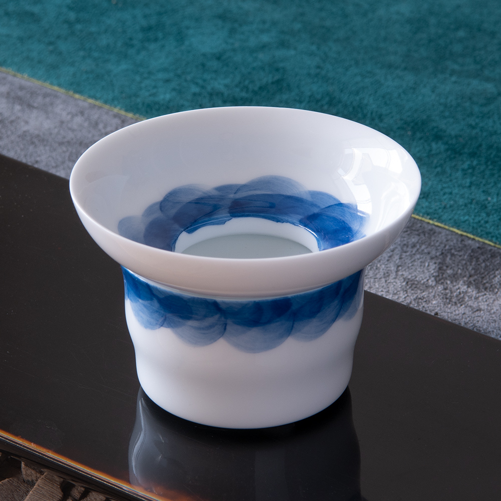 Wynn hui) tea tea strainer mesh ceramic filter white porcelain insulation kung fu tea tea tea separation