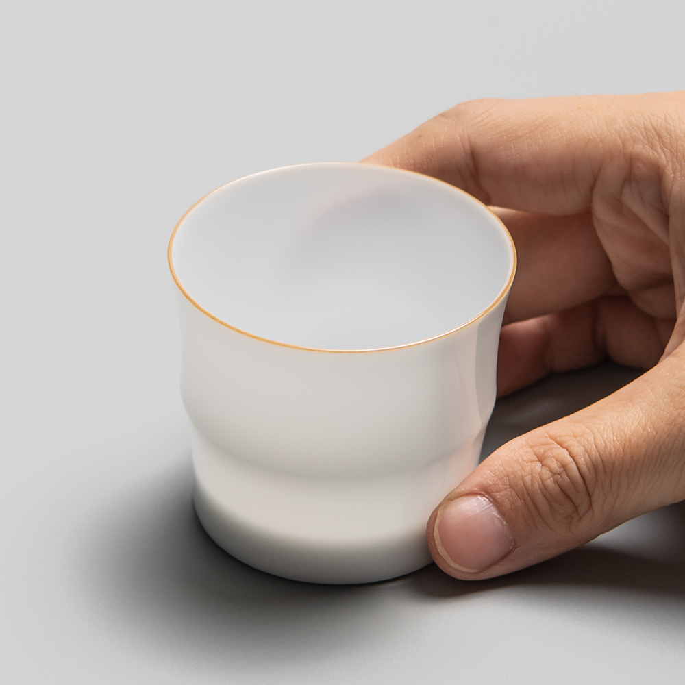 Sweet public remit the white hand kung fu tea cups white porcelain of jingdezhen ceramics single cup cup tea tea set a single master