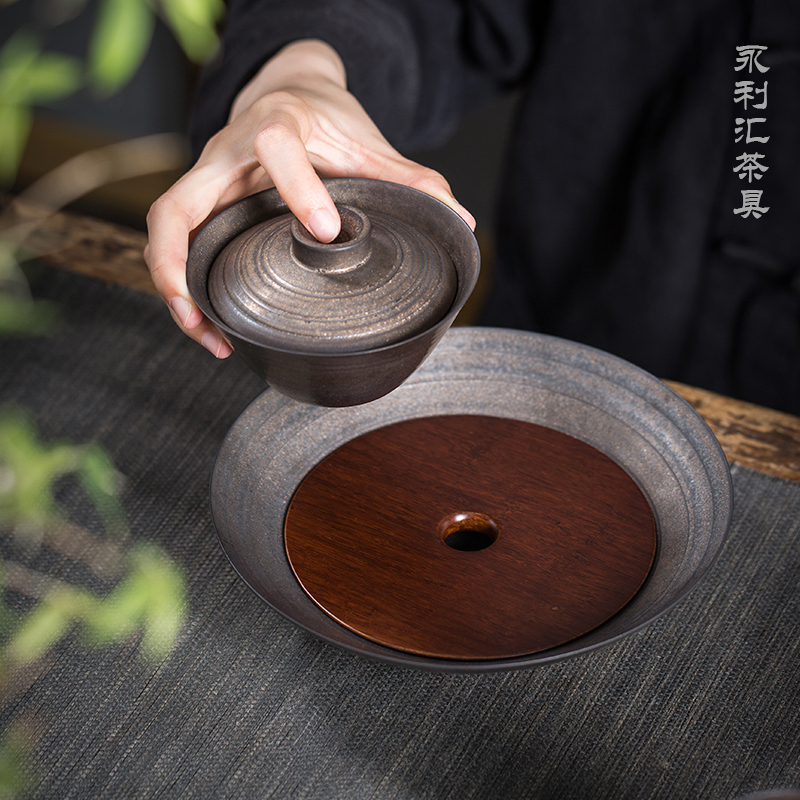 Japanese tea pot of bearing bearing restoring ancient ways is coarse ceramic dry terms Taiwan tea tray mat tea tray points compote kung fu tea tea tray