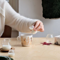 石塚硝子日本玻璃奶盅 迷你牛奶杯日式小奶盅奶壶 咖啡奶罐调味杯