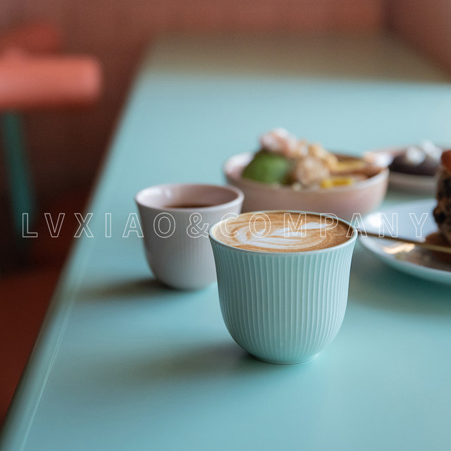 loveramics love Taole combo cup ຂະ​ຫນາດ​ນ້ອຍ Australian white cafe coffee cup ກິ່ນ​ຫອມ​ແລະ​ລົດ​ຊາດ​ຈອກ​ທີ່​ມີ​ກິ່ນ​ຫອມ 1+1 ຈອກ​ຮູບ​ແບບ​ກົງ