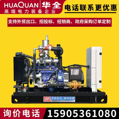 10KW biogas generator set Small household biogas power generation equipment 10kw pig farm backup 380v