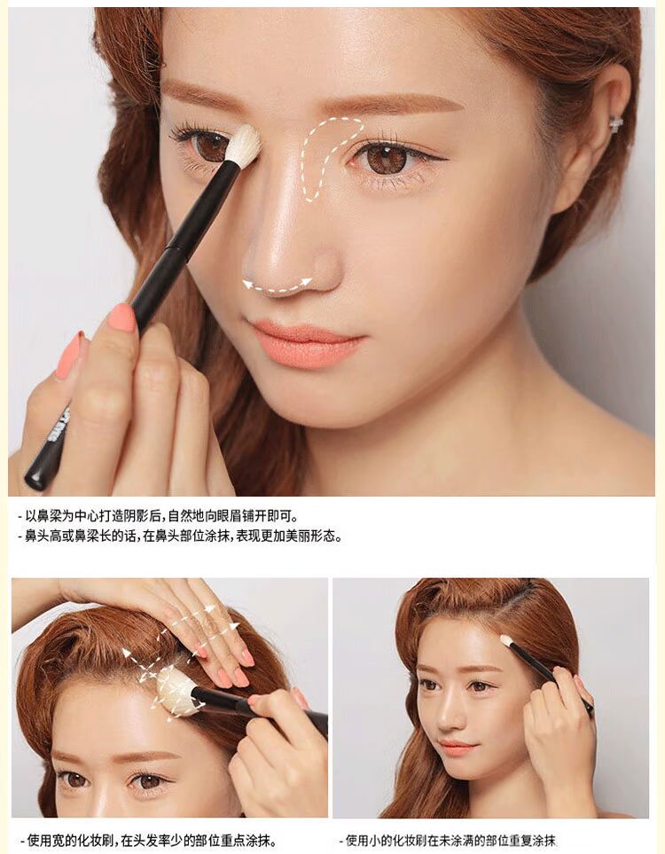 Hàn Quốc chính hãng 3ce bóng đơn sắc năng lực sửa chữa bột năng lực mũi bóng bóng ba chiều sửa chữa năng lực làm sáng khuôn mặt phấn đánh khối