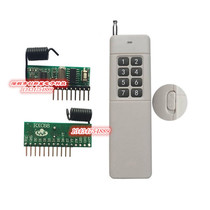 Superheterodyne with decoding 8-way receiving module learning type with high-power long-distance 8-key transmitting handle remote control