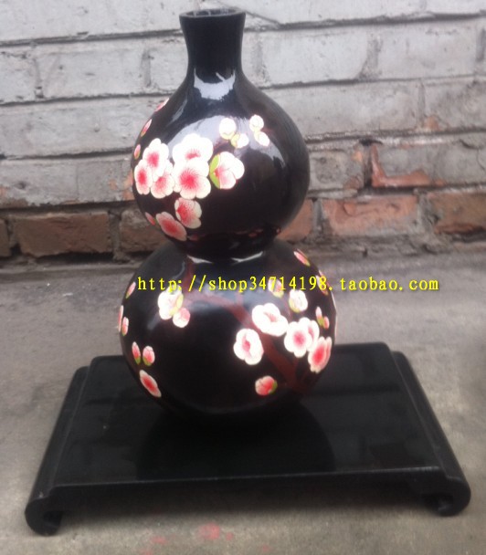 (Hongtai Lacquered Ware) Shanxi Pingyao Push Light Lacquer Craft Gifts Swing Accessories Business Gift Ping An Rich Rich Gourd