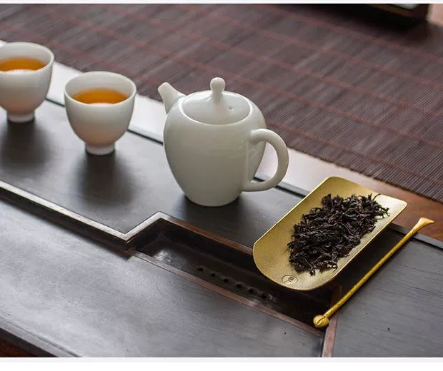 Trà Cloisonne, phụ kiện bộ trà hợp kim, muỗng trà, xẻng trà, muỗng cà phê, trà sáng tạo đơn giản, trà, trà, trà - Trà sứ bộ ấm chén pha trà đẹp