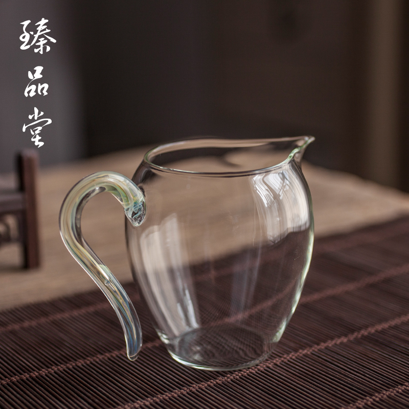 Pure handmade glass fair cup crystal color transparent with high temperature resistant big number male cup tea bowl heat resistant tea tea sea