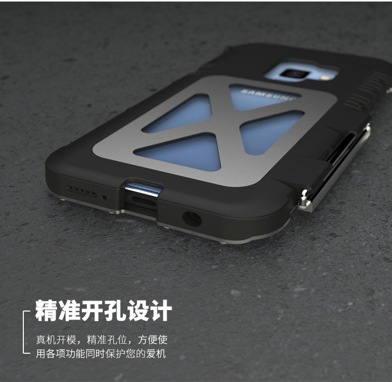 Armor King Iron Man Luxury Shockproof Stainless Steel 360° Rotating Metal Flip Case Cover for Samsung Galaxy S9 Plus & Samsung Galaxy S9