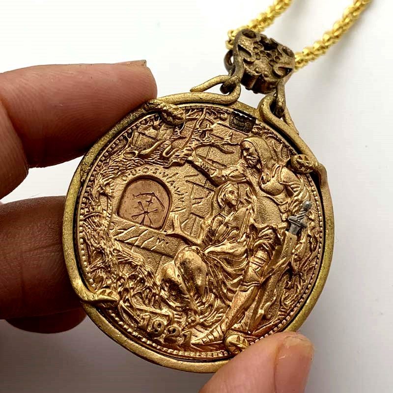 1921 movable organs Holy Grail Wandering Coins Brass Hanging Accessories Commemorative Badge Retro Bronze Silver Rider Pull Sword Coins-Taobao