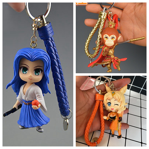 Wang is sending glory to hang up orange right Beijing monkey model key button buckle bag pendant to make fun of the boy 