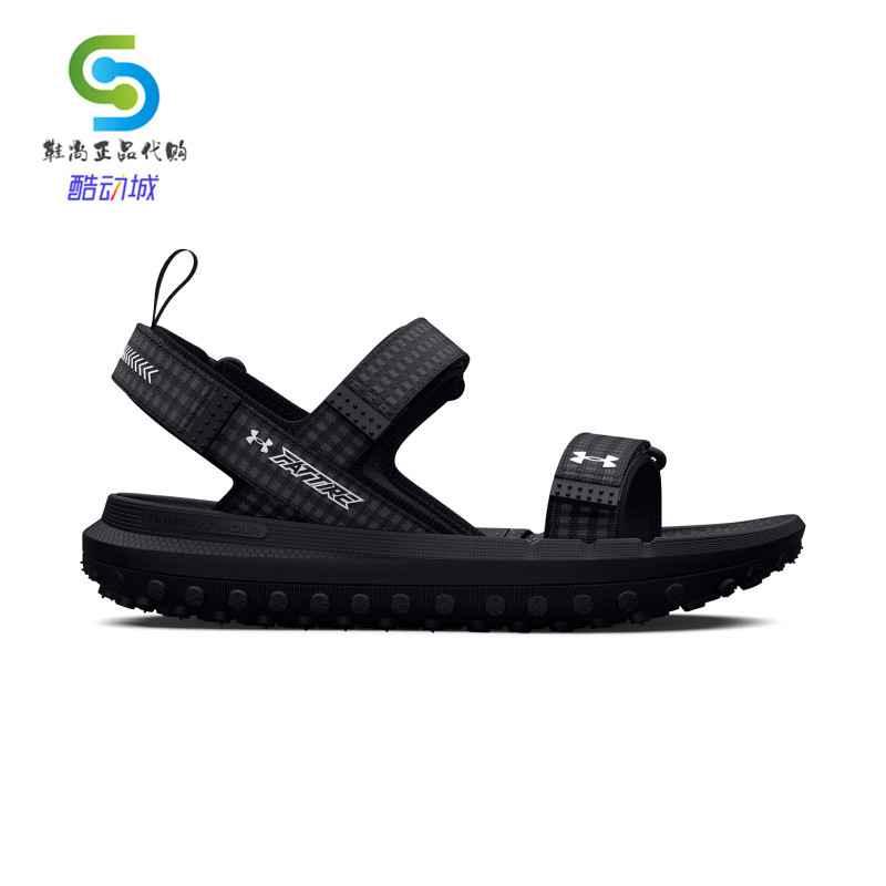 Under Armour Ua Spring and Summer Thick-Soled Hiking Sports and Leisure Slippers for Men and Women 3026937
