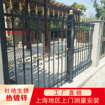 Shanghai Iron Art Fence Guardrails Iron Art Walled Railing Villa Courtyard Railing Iron Art Fence Aluminum Alloy Guard Rail