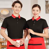 Летняя футболка для работы подходит для мужчин и женщин, делается под заказ, короткий рукав, с печатью вашего логотипа