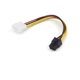 Large 4pin to 6pin power cable single D to graphics card 6P cable graphics card power supply cable single 4PIN to 6PIN